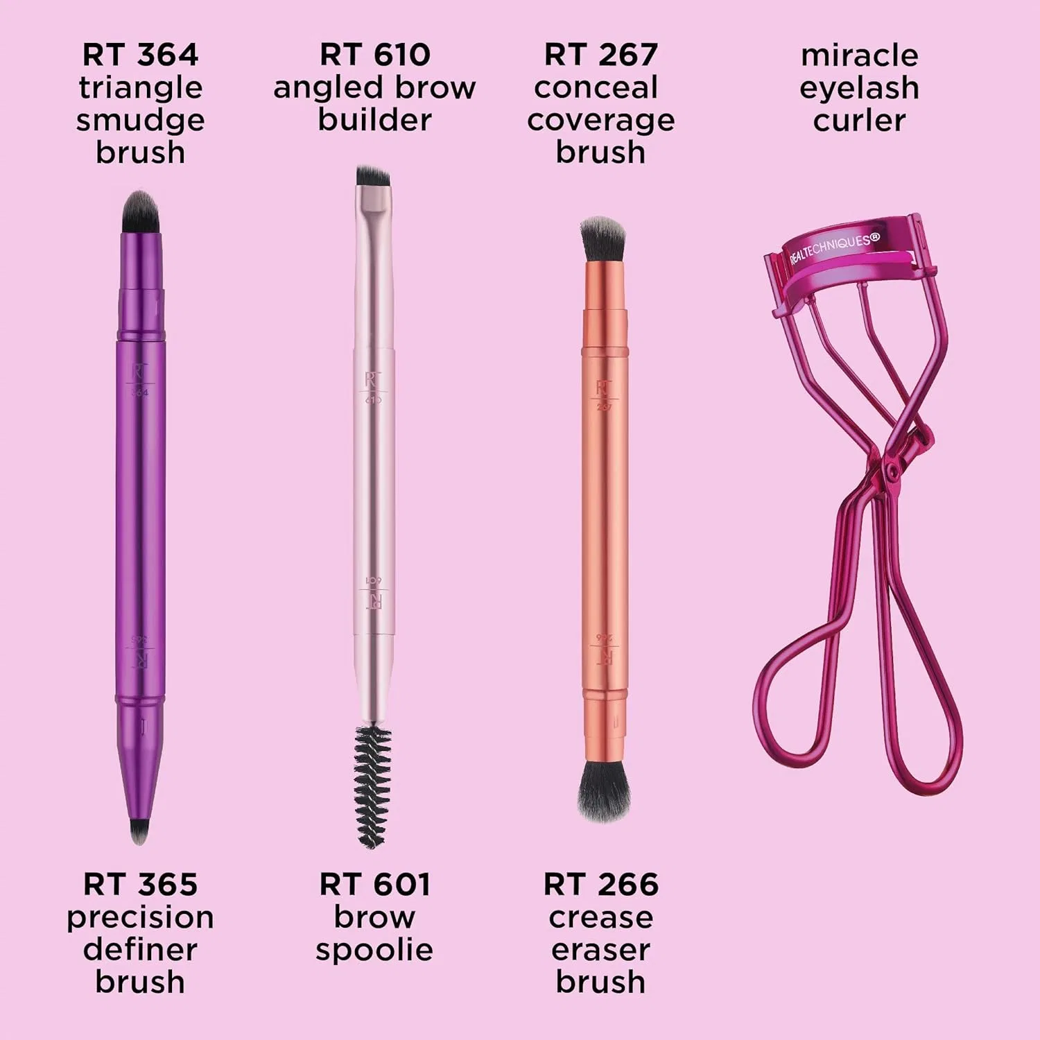 Набор кистей для макияжа глаз «Double Time Brush + Lash» от Real Techniques Real Techniques — фото 3