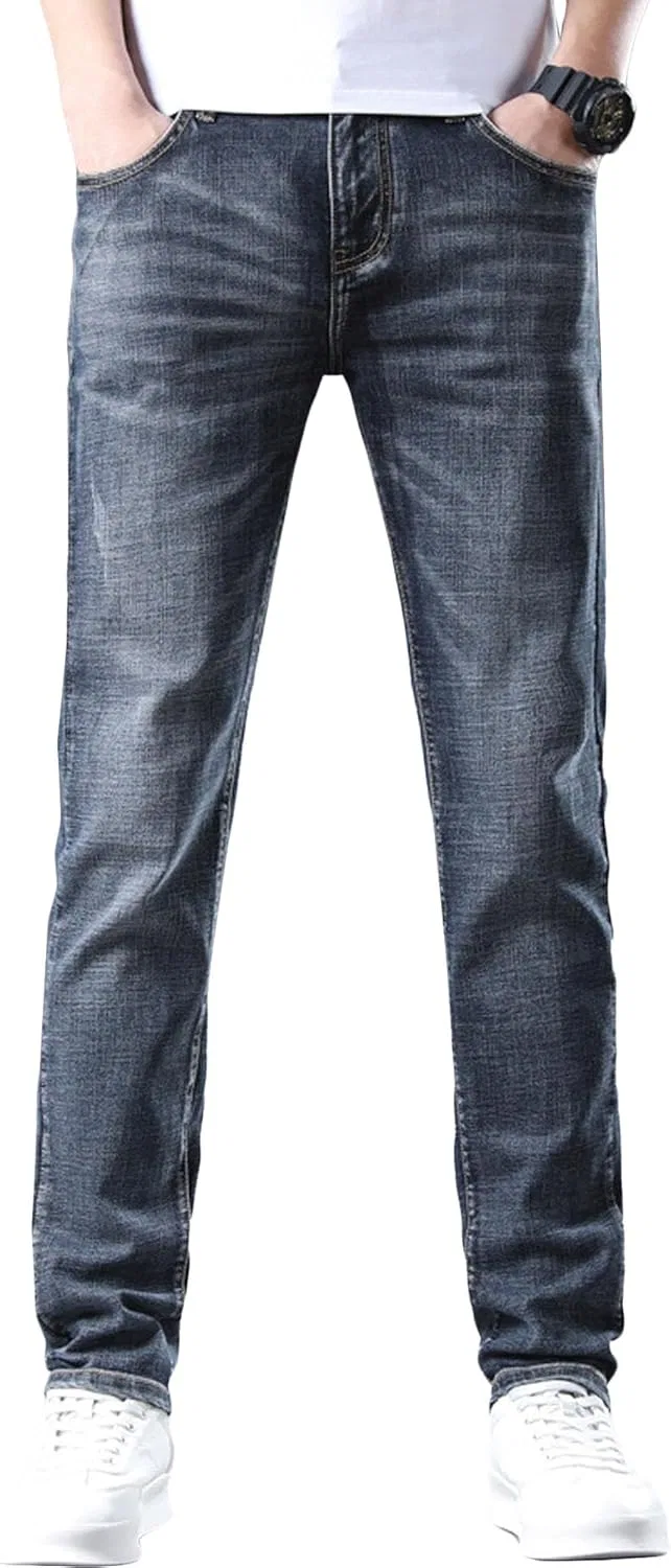 Джинсы Slim Fit, сине-серый