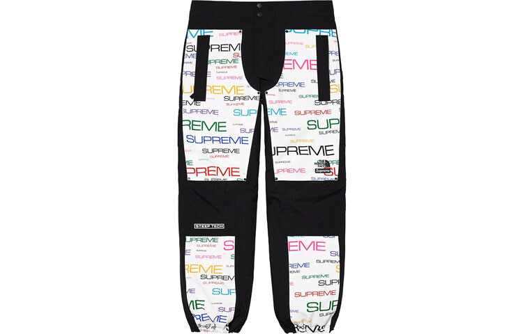 

Брюки Supreme The North Face, черный / белый
