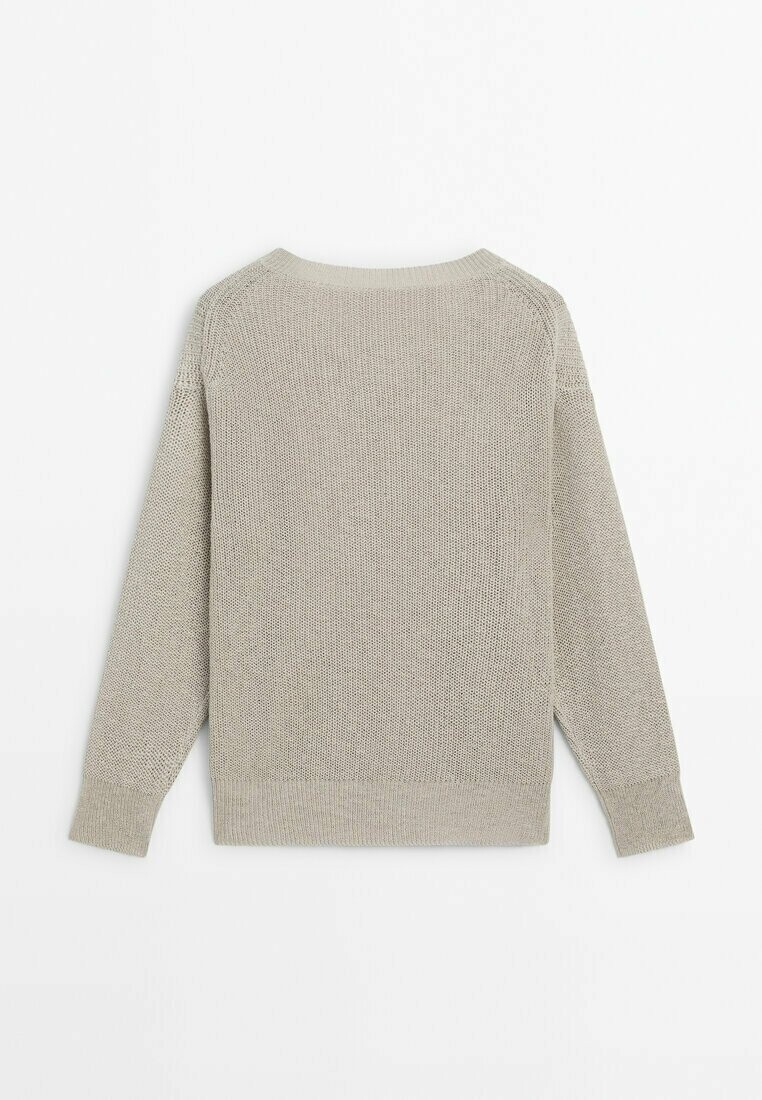 

Вязаный свитер CREW NECK Massimo Dutti, цвет Stone