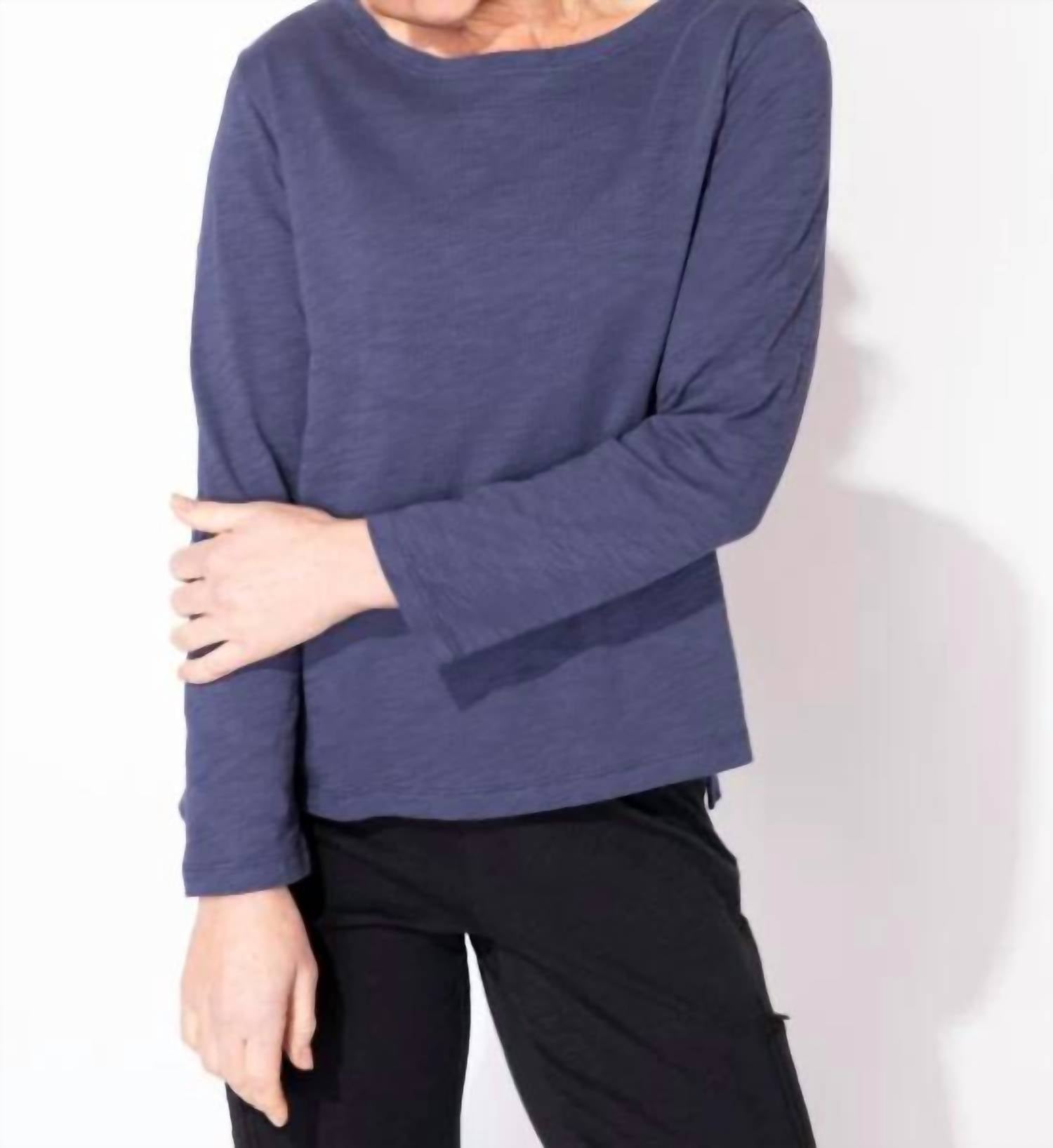 

Футболка Every Body из текстурированного перуанского хлопка, цвет: темно-синий Escape By Habitat, темно-синий