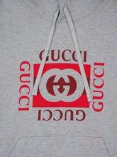 Толстовка Gucci 25, хлопковая, серая — фото 2