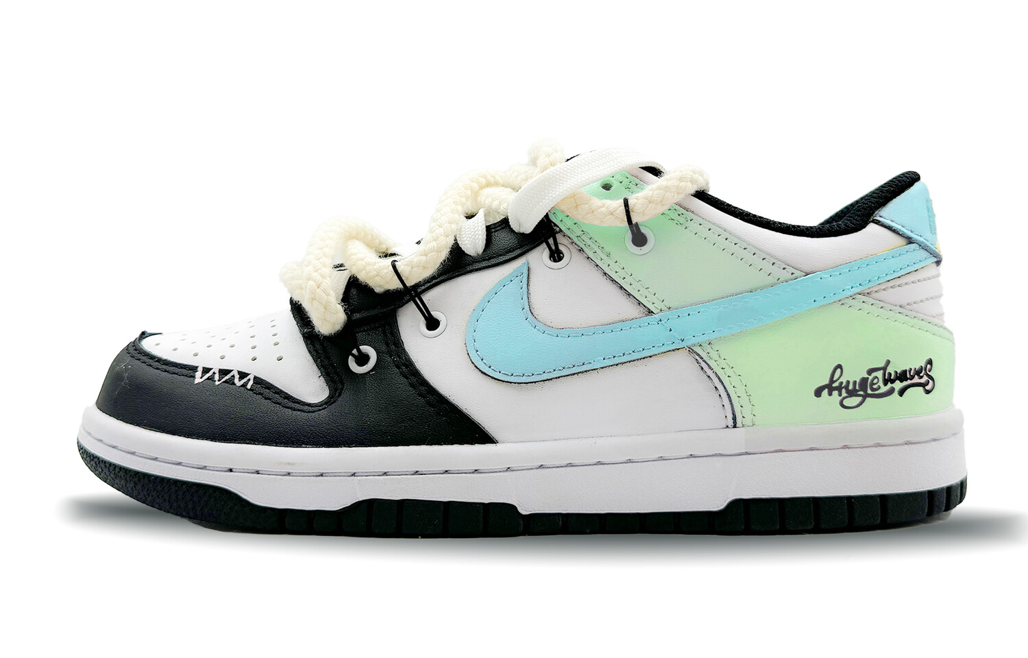 

Кроссовки Nike Dunk Skateboarding Shoes Women's Low-top Blue/cyan, синий/голубой