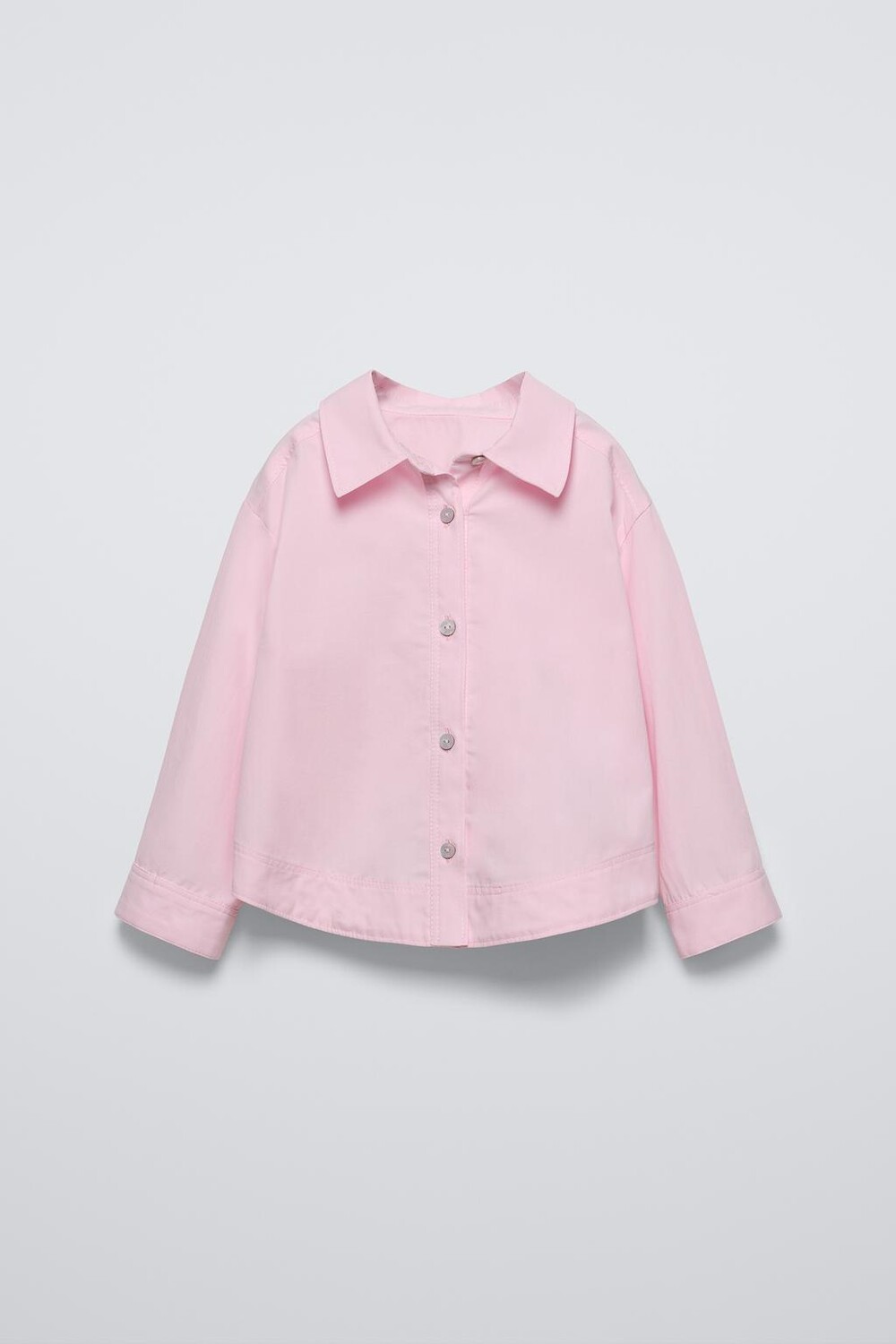 

Рубашка из поплина ZARA, светло-розовый