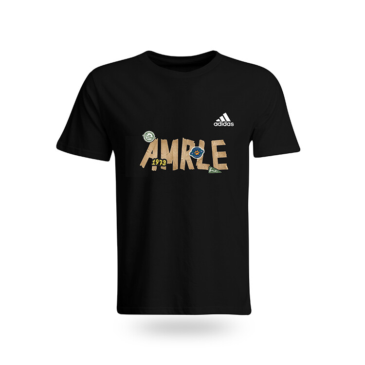

Футболка унисекс черная Adidas, черный