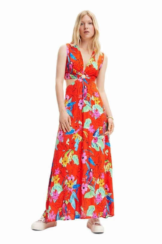 

Дезигуальное платье Desigual, красный