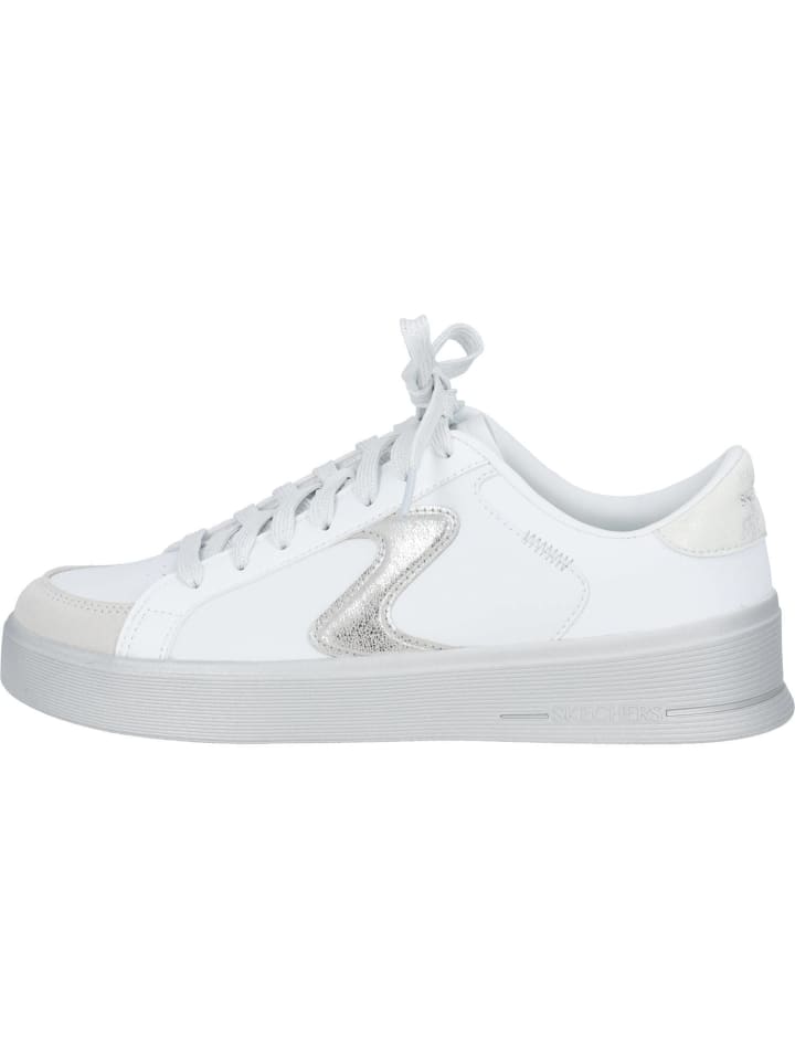Элегантные туфли на шнуровке Skechers, цвет white/silver trim — фото 2
