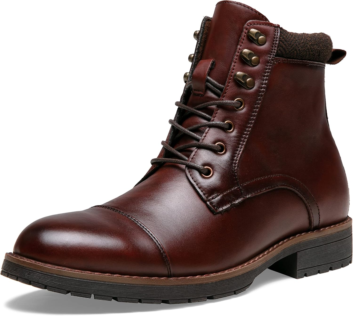 

Мужские ботинки Vostey, мотоциклетные повседневные ботинки с молнией, модные чукка для мужчин, бордовый