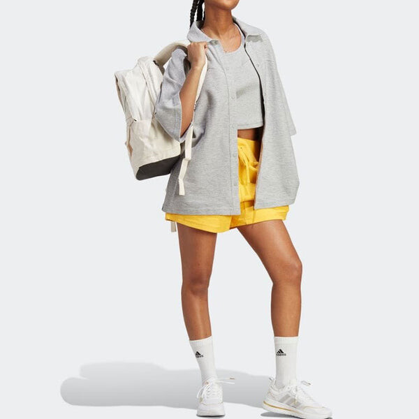 Шорты для отдыха махровые шорты петли Adidas, золотой — фото 2