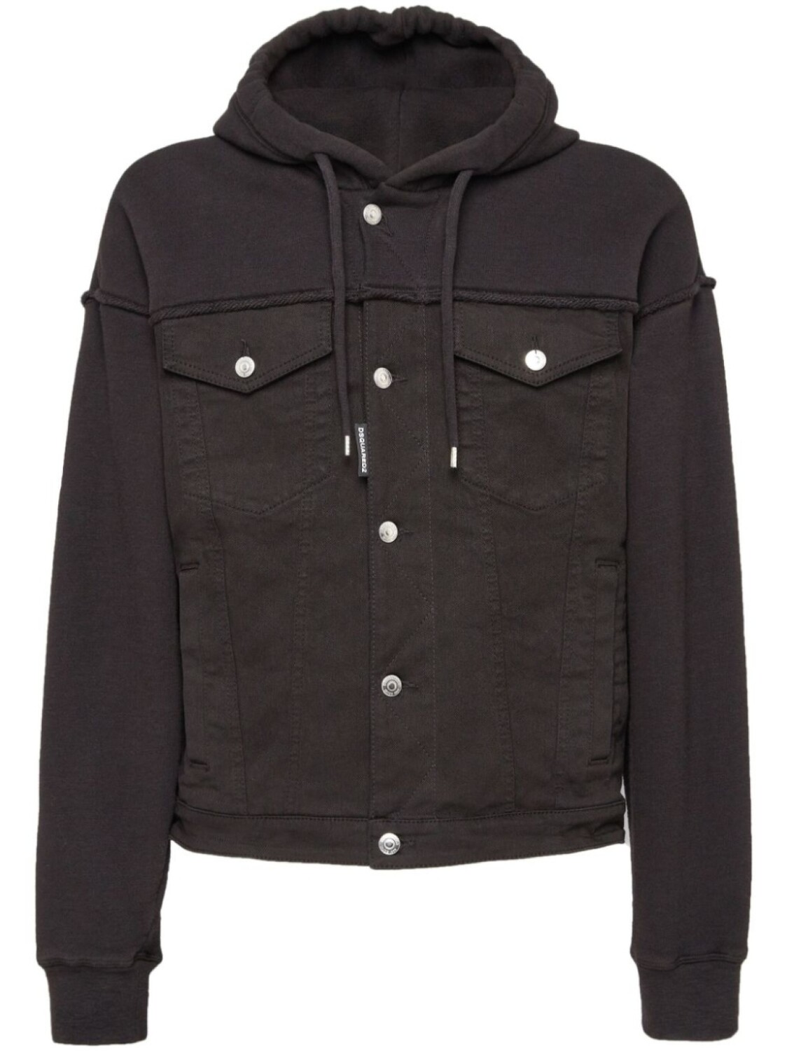 

Dsquared2 джинсовая куртка с капюшоном, черный