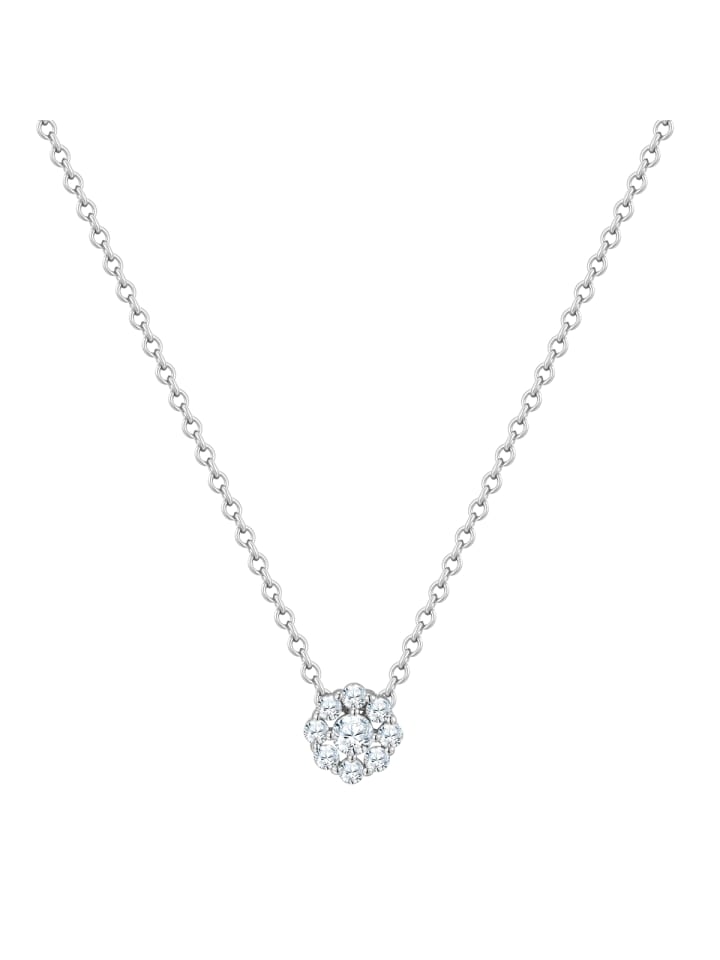 

Glanzstücke München Серебряное колье с фианитами в серебряной оправе