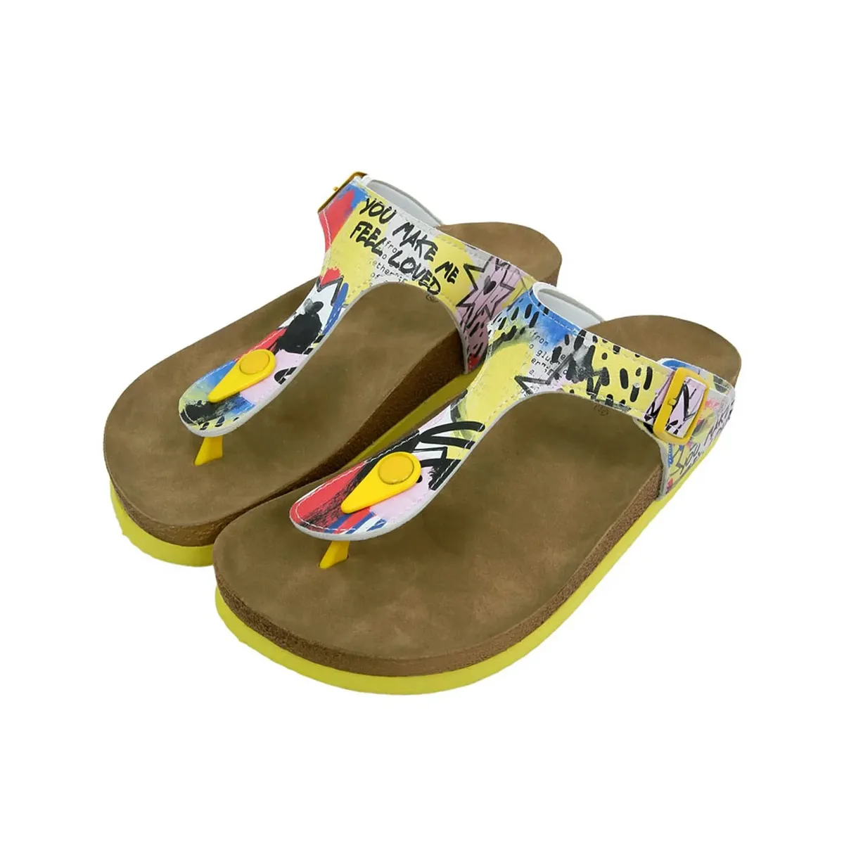 Шлепанцы DOGO "Женские фиолетовые женские сандалии DOGO Purple Sandals Vegan Женские сандалии ", Vegan, желтый — фото 2