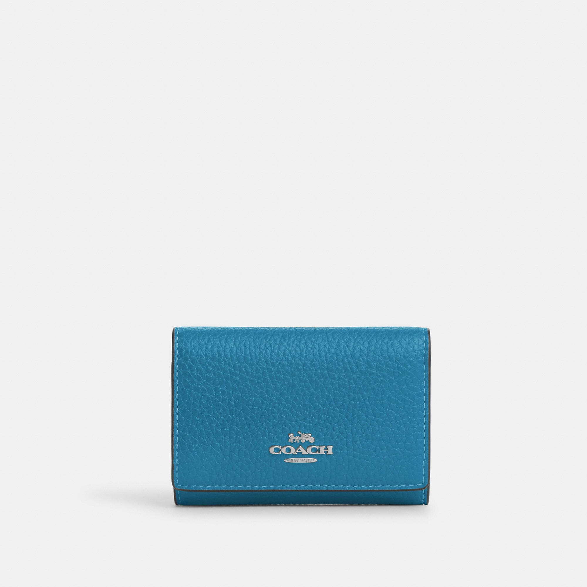 

Микро-кошелек Coach Outlet, цвет silver/electric blue