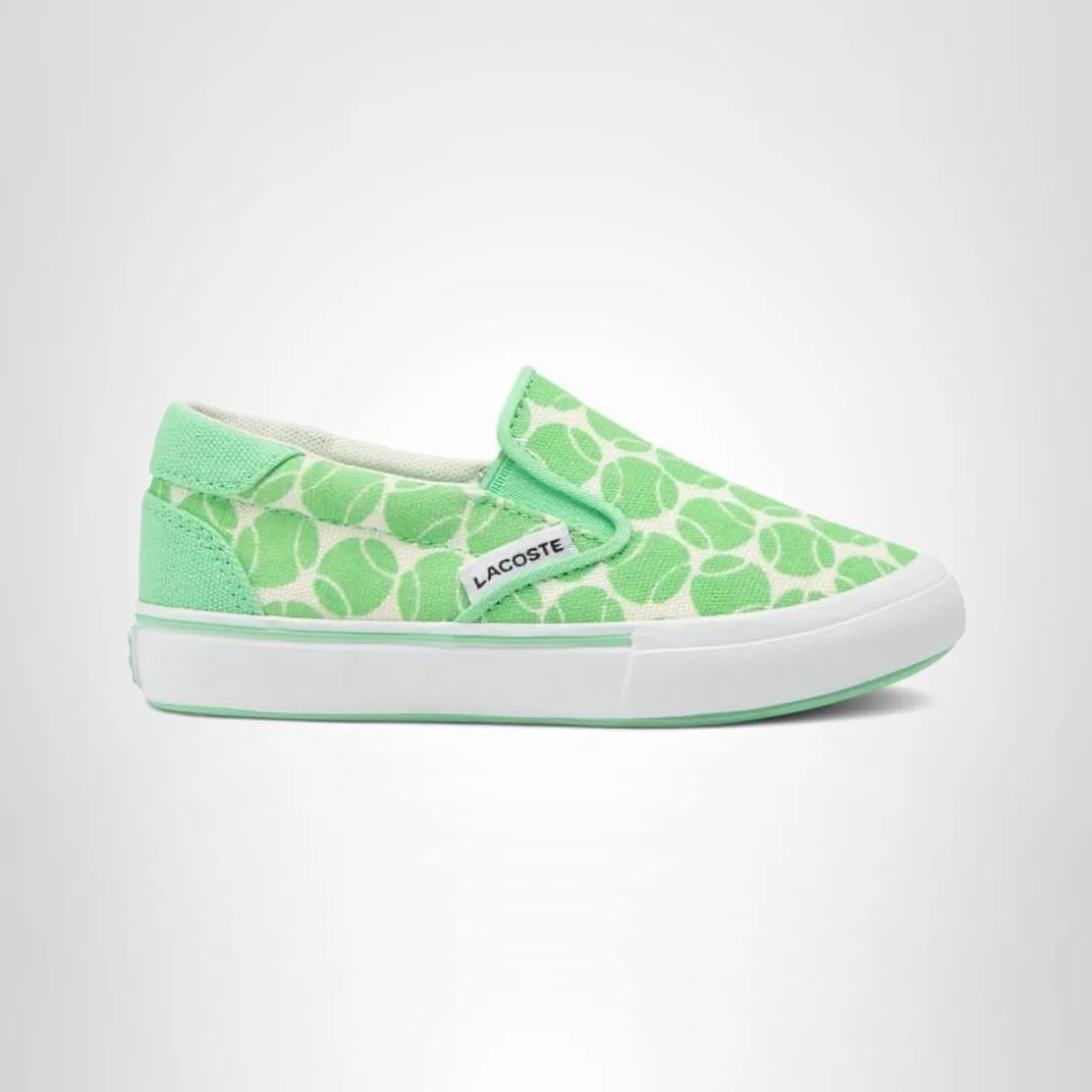 Детские кроссовки Lacoste Gazon, зеленый/синий — фото 2