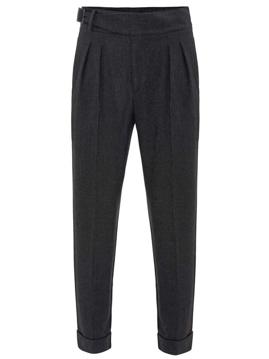 

Тканевые брюки Antioch Tapered Pleat-Front Pants Abelard, темно-синий