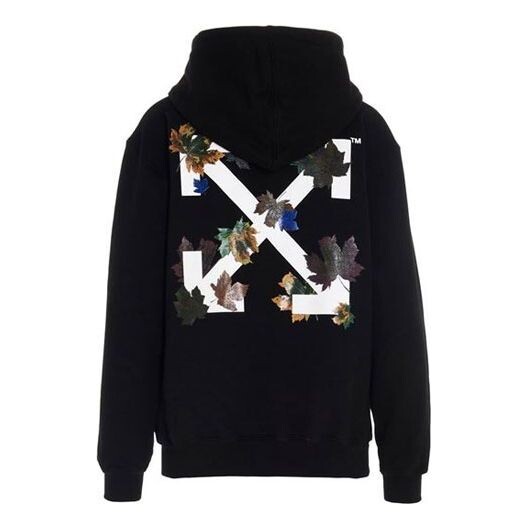 

Свитер leaves arrow hoodie black Off-White, черный