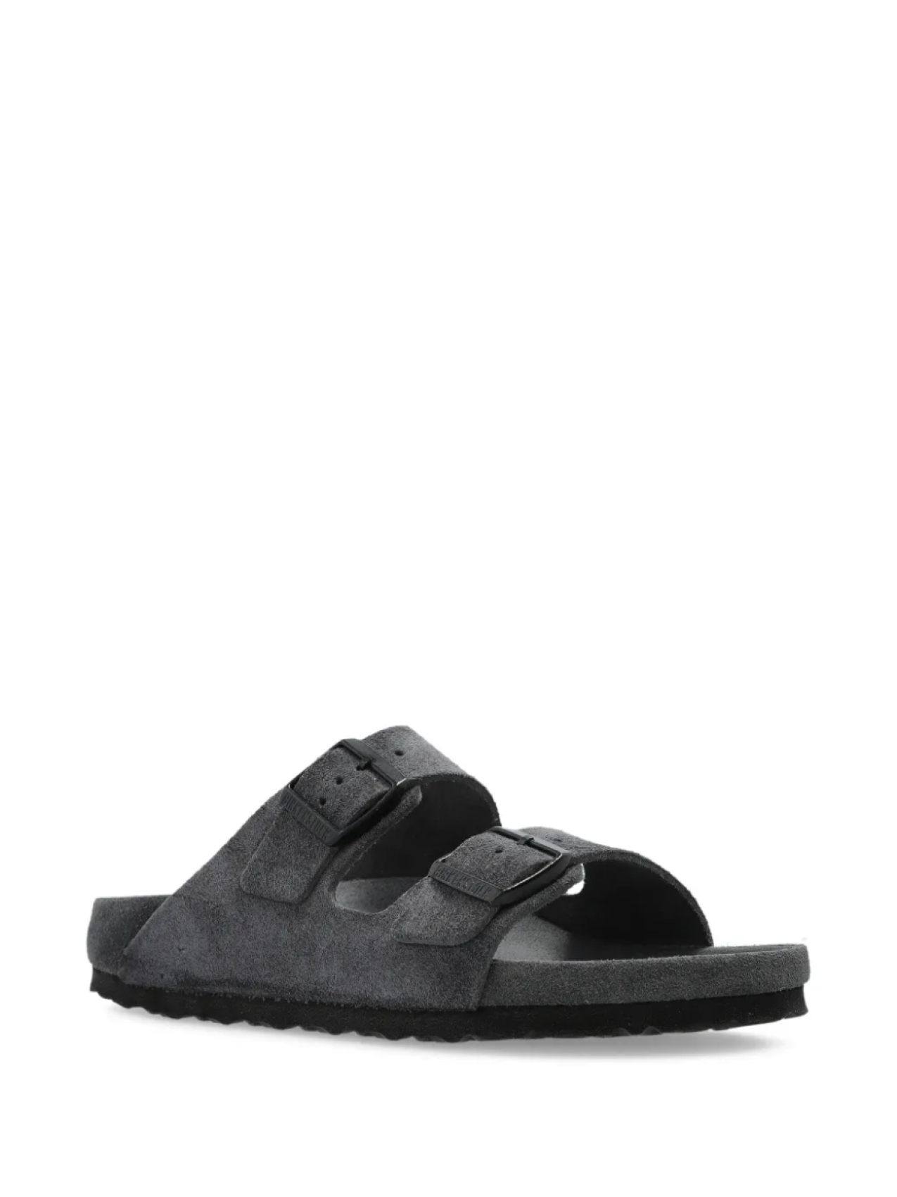 Сандалии Birkenstock Arizona Suede Leather узкие, угольный — фото 2