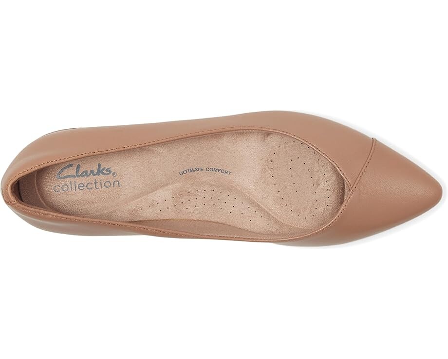 Туфли на плоской подошве Clarks Natalyn Wish, цвет Warm Beige Leather — фото 2