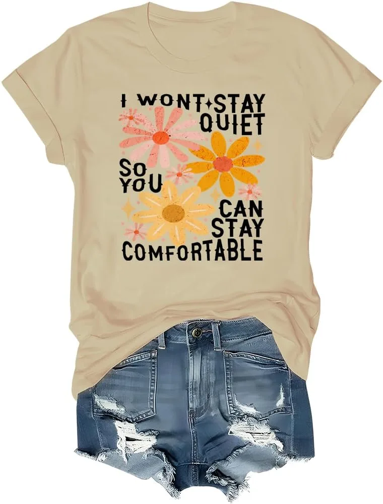 

Футболка с V-образным вырезом и забавным цветочным принтом Finebuy