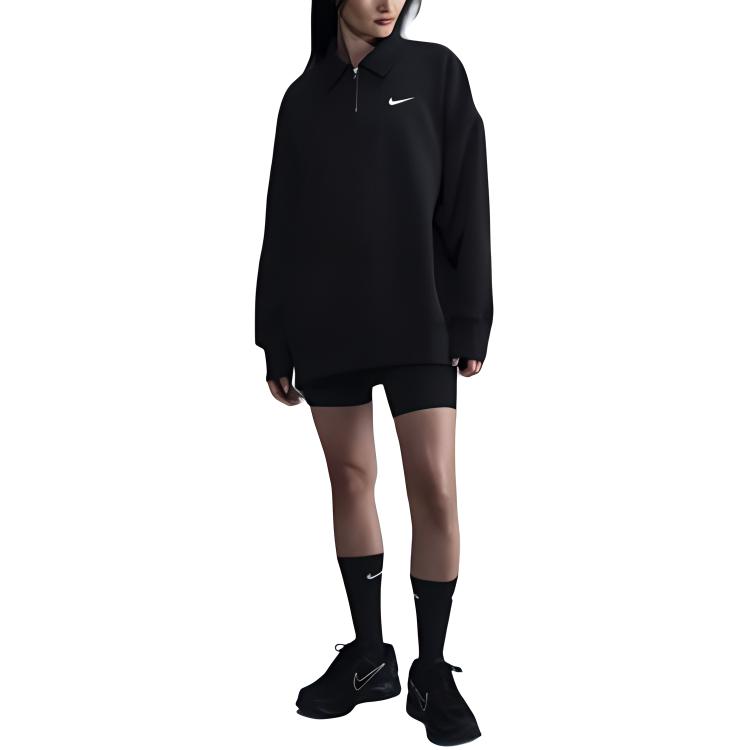 Nike Спортивный свитшот Phoenix Fleece женский black — фото 3
