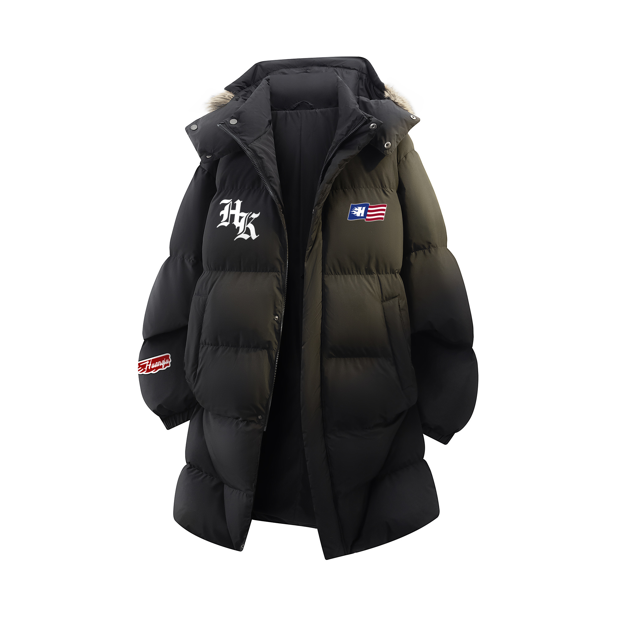 

Пуховик Unisex Moderate HUANQIU, черный