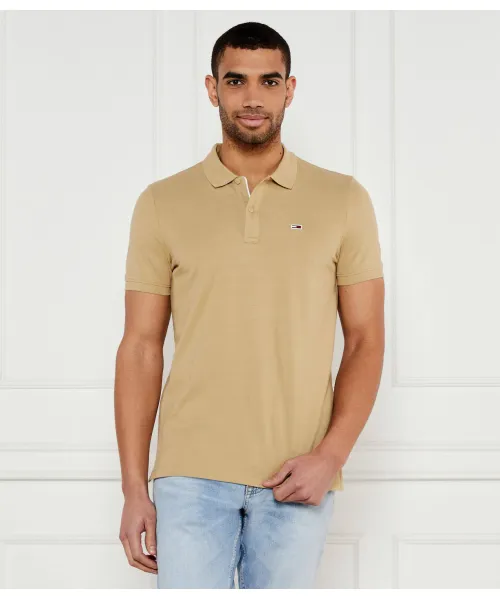 

Футболка поло Slim fit Tommy Jeans, бежевый