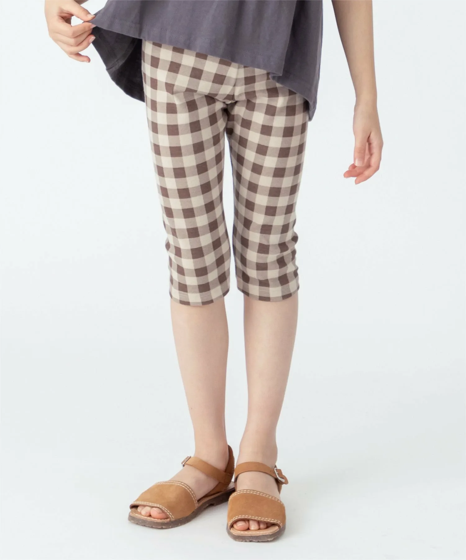 Леггинсы с принтом 6 дюймов Ever Closet, Block Mocha