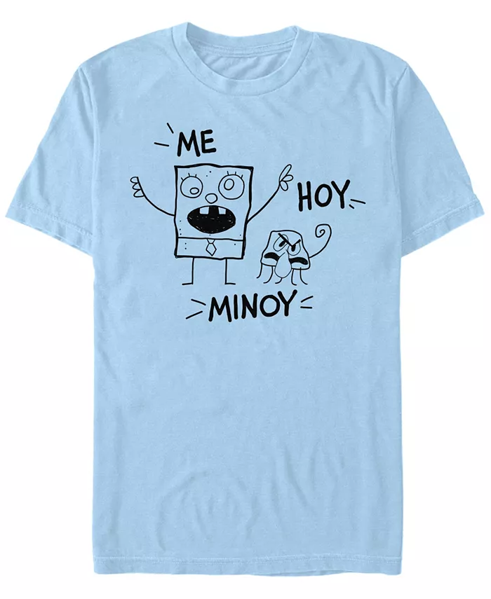 

Мужская футболка с коротким рукавом Doodlebob and Squid Fifth Sun, синий