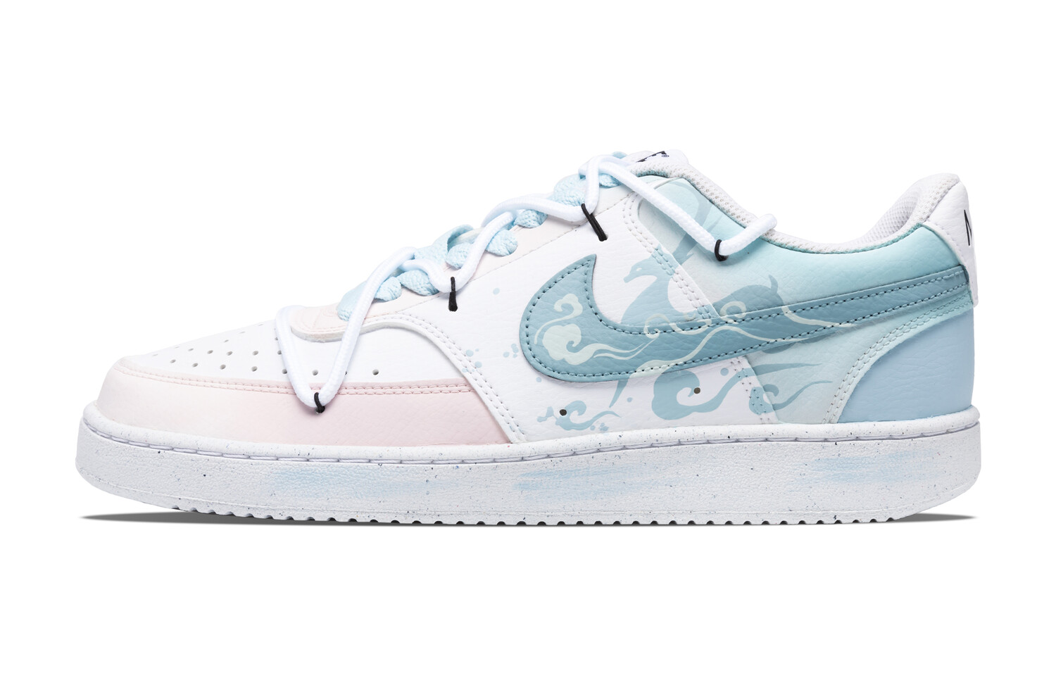 

Кроссовки Nike Court Vision 1 Skateboarding Shoes Women's Low-top Blue, голубой, Синий, Кроссовки Nike Court Vision 1 Skateboarding Shoes Women's Low-top Blue, голубой