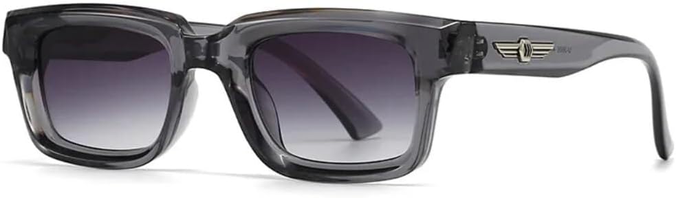 

Солнцезащитные очки для мужчин и женщин - защита UV400 - линзы с градиентным покрытием Rivets, маленькая оправа, подходят для занятий спортом на открытом воздухе и вождения LXLHWN, Tyj223-3