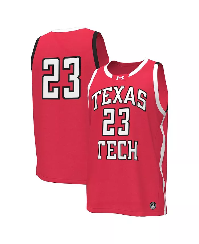 

Мужская баскетбольная майка-реплика Texas Tech Red Raiders №23 Under Armour, красный