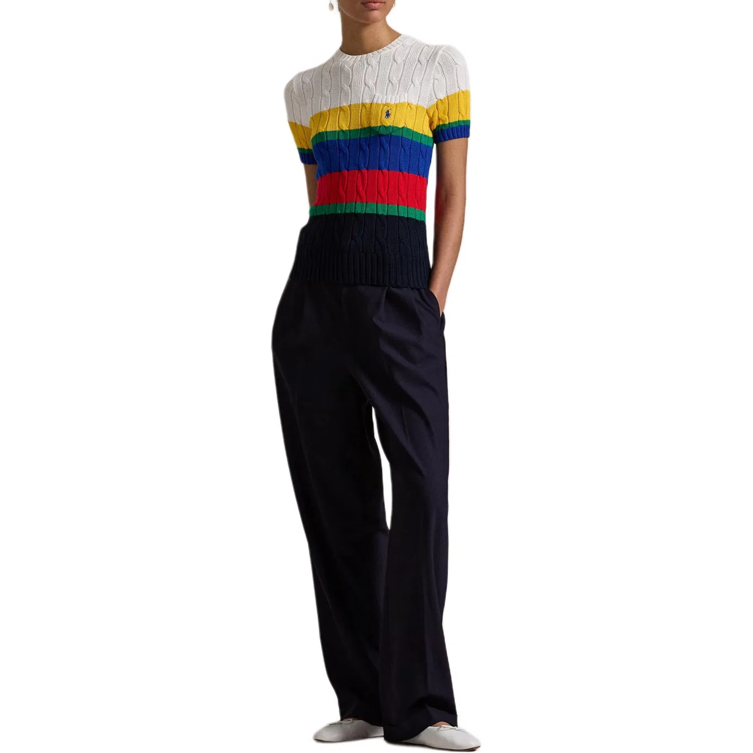 Футболка Blue Saturn Polo Ralph Lauren синяя — фото 3