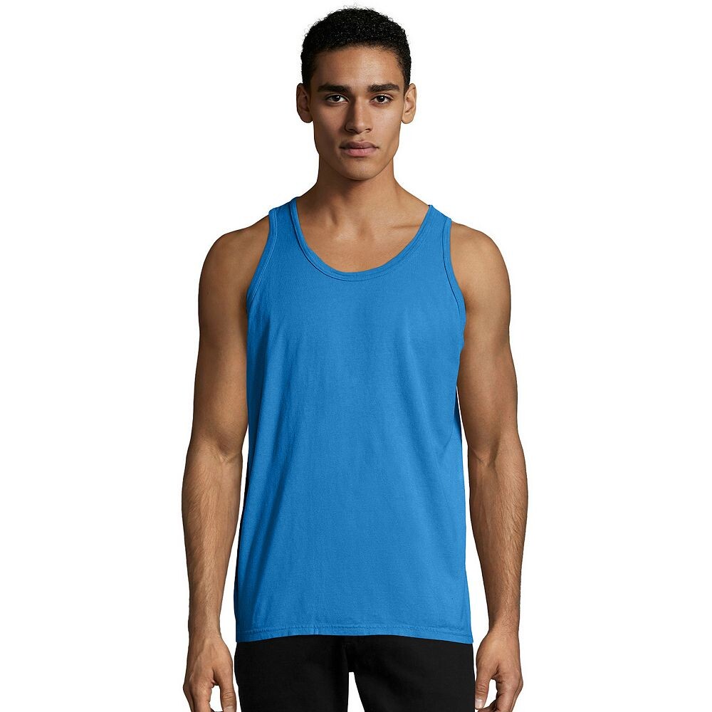 

Мужская майка Hanes Comfort, окрашенная в готовом виде, цвет Summer Sky Blue