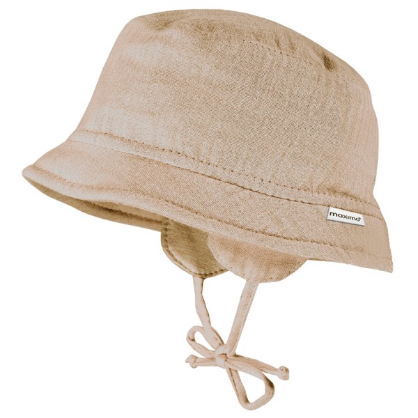 

Детская шапочка с муслиновой лентой и ушами Maximo, бежевый