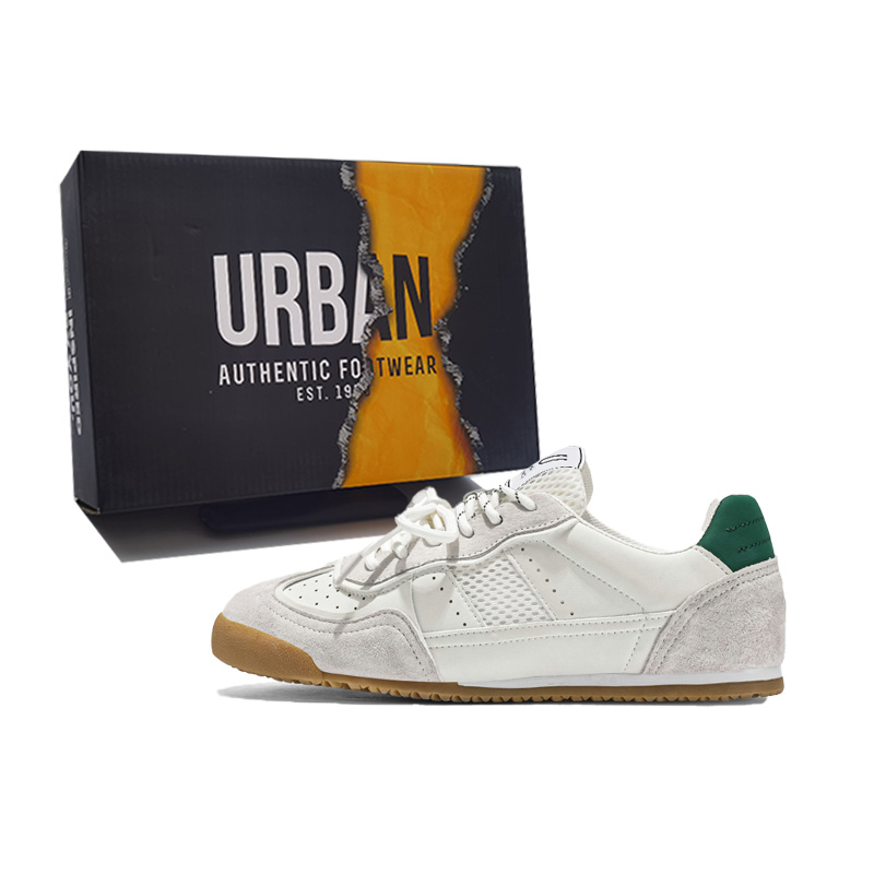 

URBAN AUTHENTIC Мужские противоскользящие износостойкие кеды низкие повседневные зеленые, цвет Green
