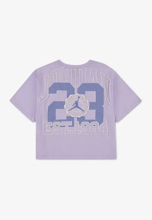 Футболка Collegiate tee print Jordan, фиолетовая дымка — фото 2