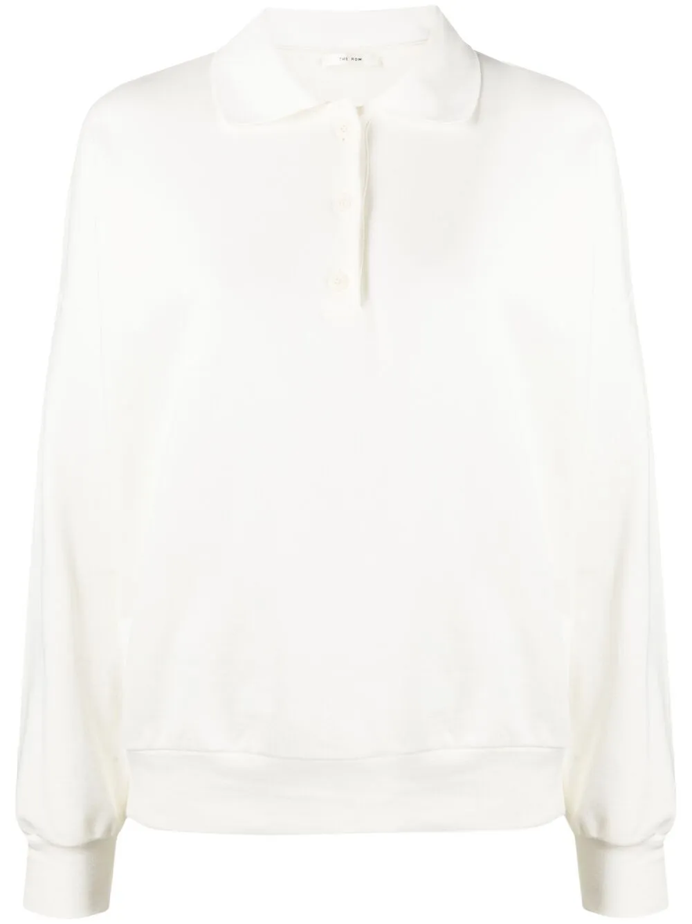

Трикотажная толстовка с воротником поло The Row, белый