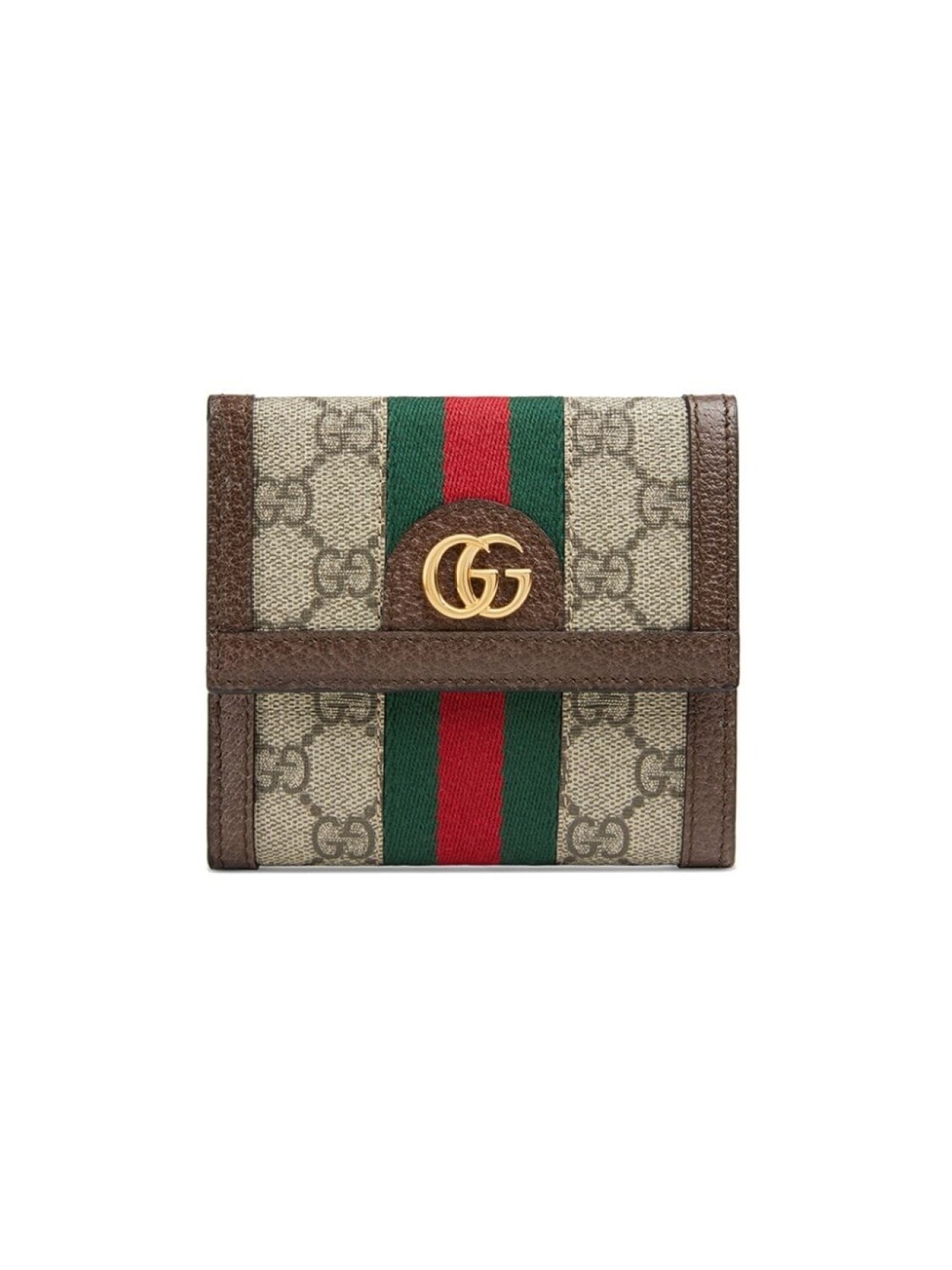 

Gucci кошелек Ophidia с клапаном, коричневый