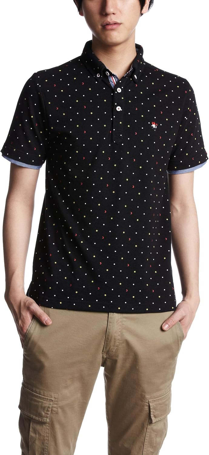 

Поло PINC PONC с узором в виде звезд Pincponc, черный