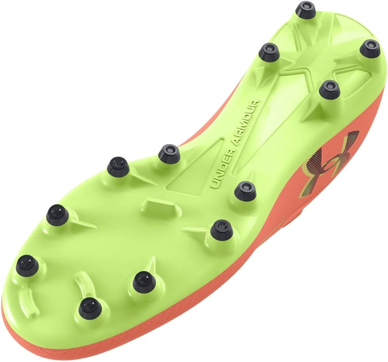 Футбольные бутсы-кроссовки Under Armour Magnetico Select 4 унисекс для взрослых, оранжевый/черный — фото 3