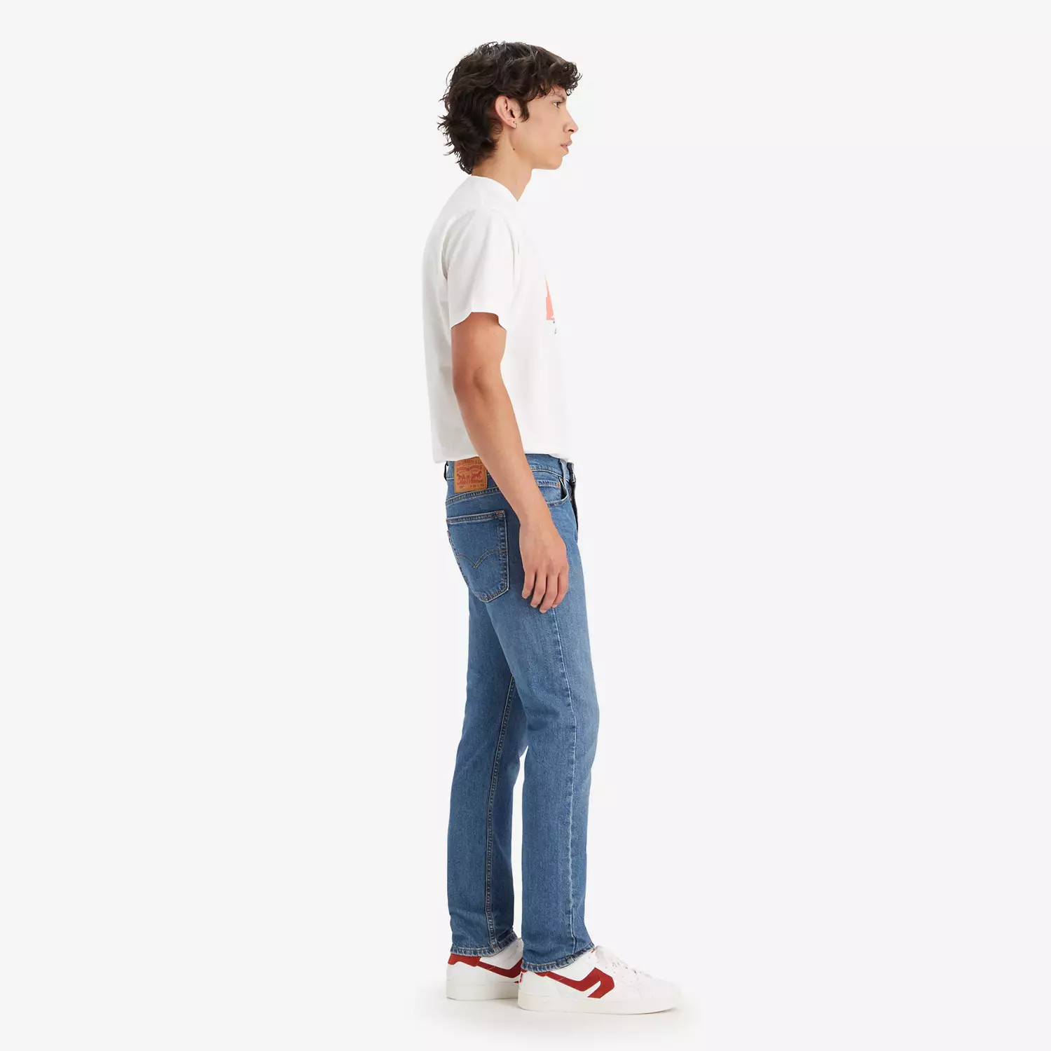 Мужские джинсы скинни 510 Levi's, цвет Frozen In Time - Medium Wash - Stretch — фото 2