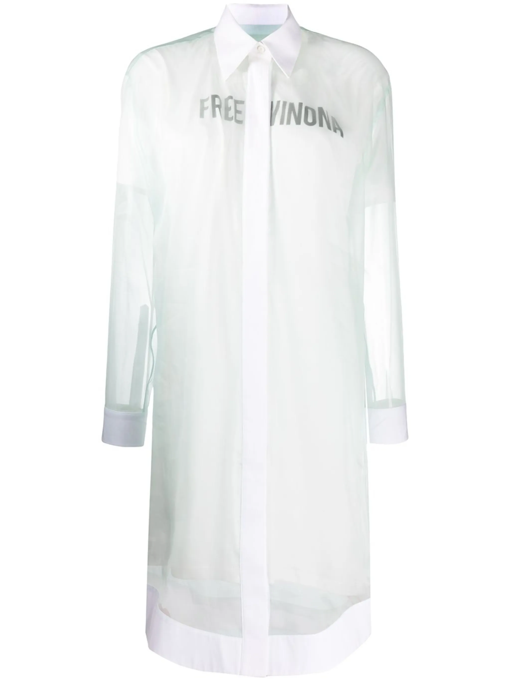 

Платье-рубашка с принтом Free Winona Off-White, синий