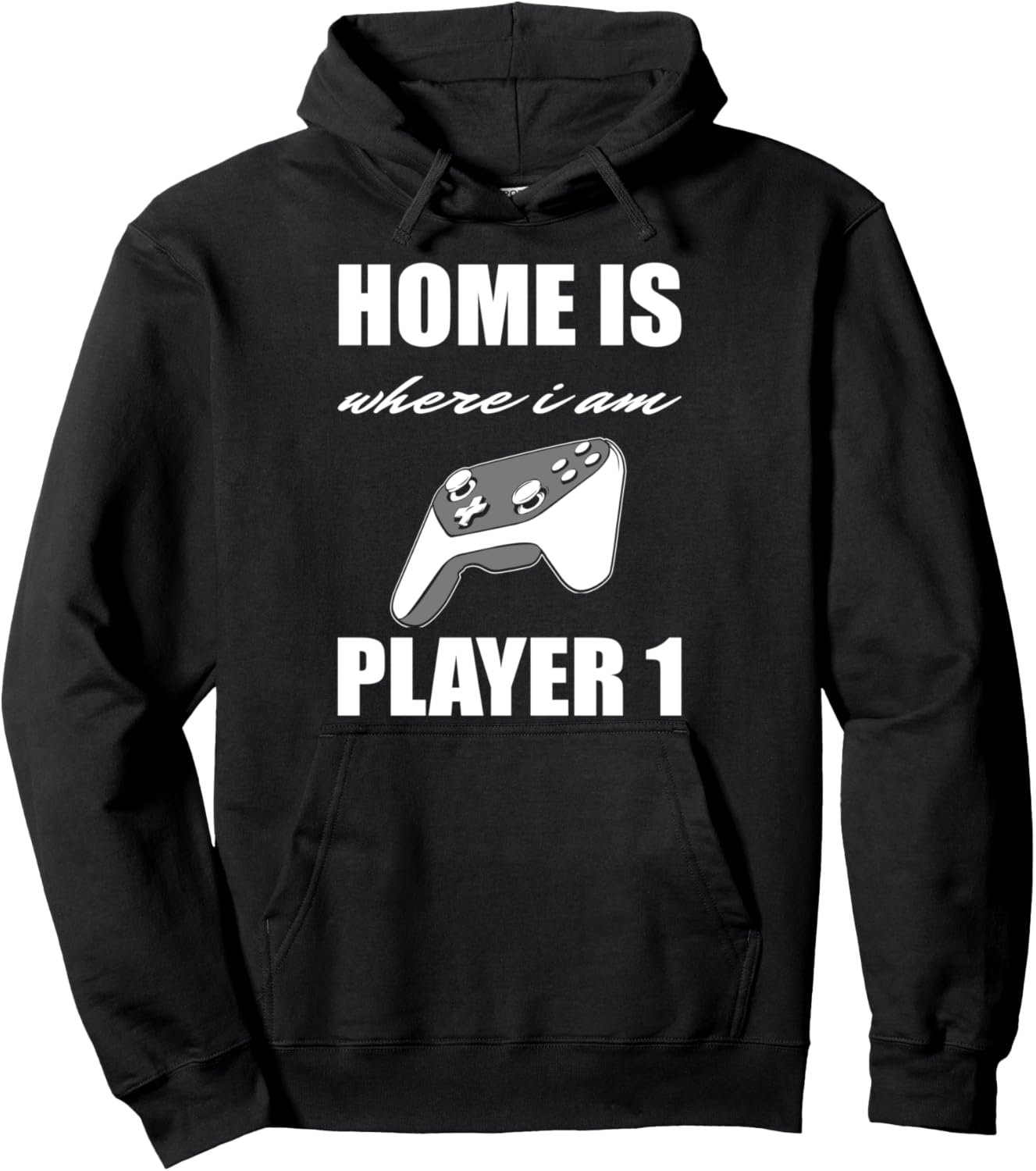 

Видеоигры. Дом там, где я. Худи Player One Daheim Ist Wo Ich Spieler 1 Bin, черный
