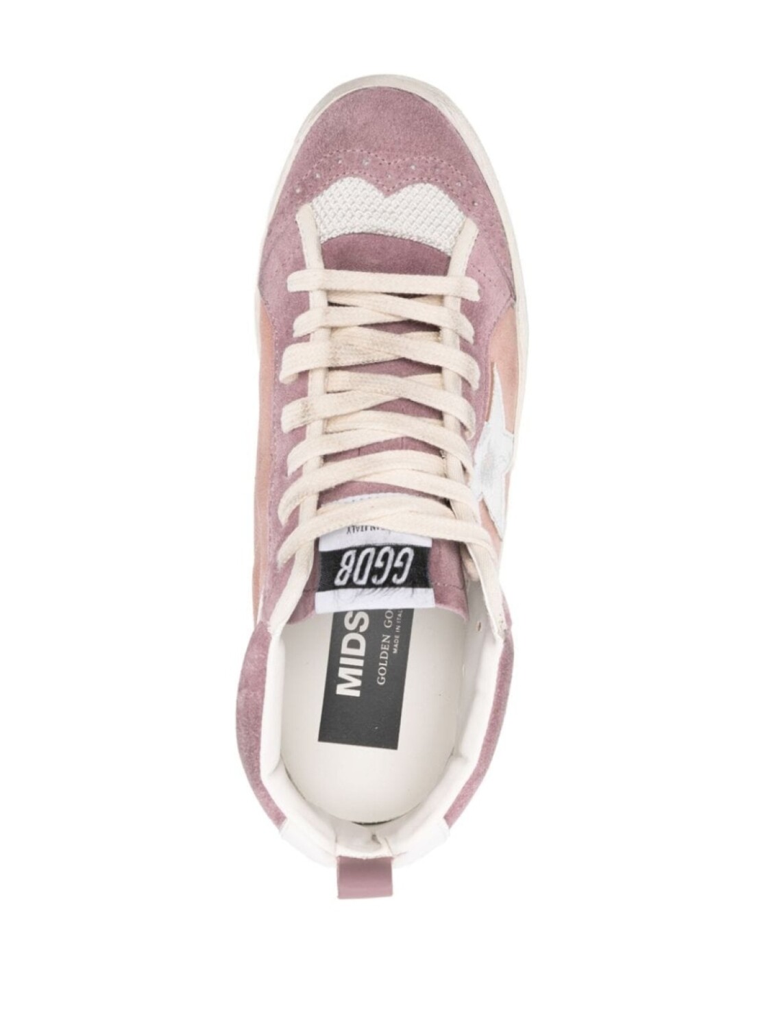 Golden Goose кроссовки Mid Star из замши, розовый — фото 4