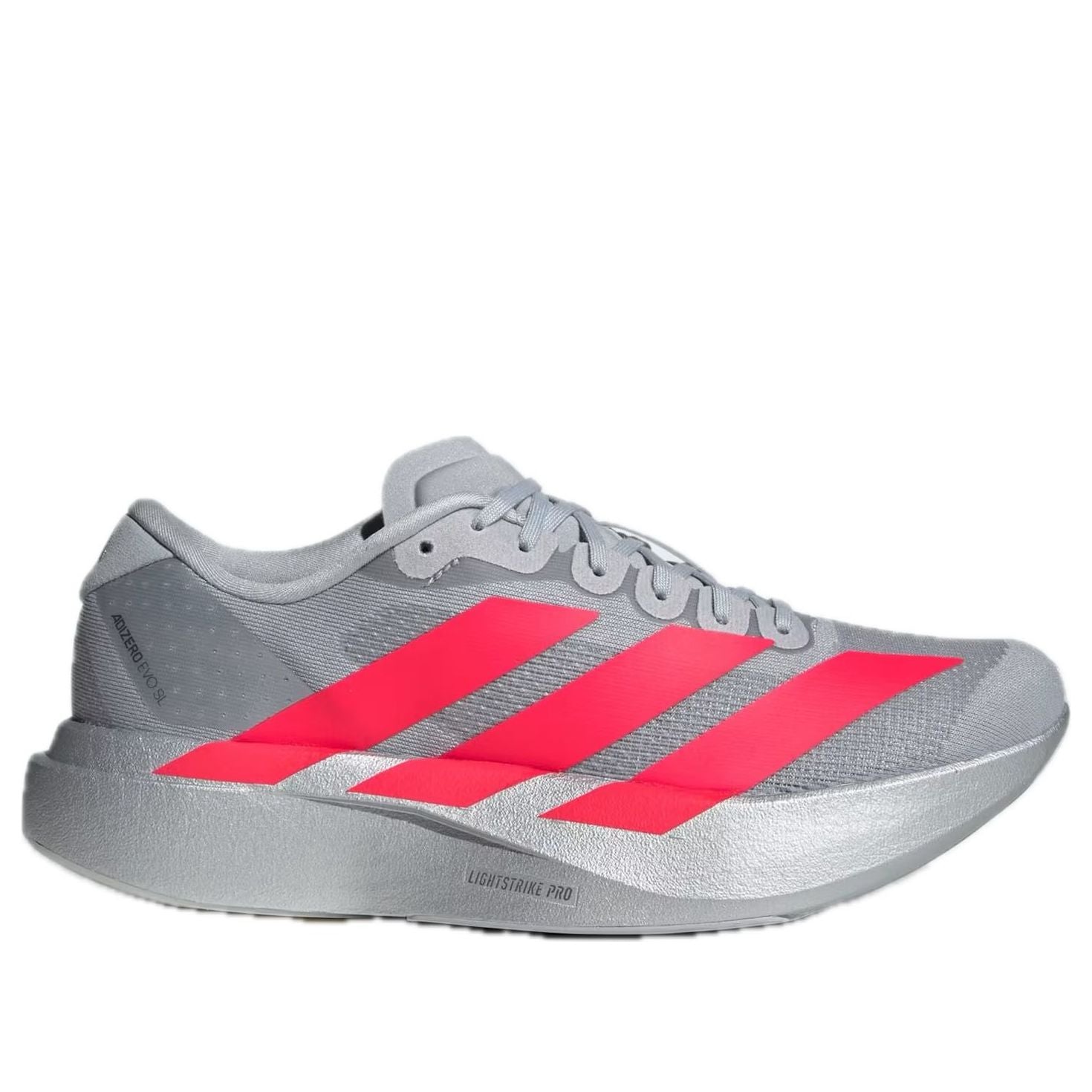 Кроссовки (WMNS) adidas Adizero EVO SL 'Silver Metallic Lucid Red' — фото 2