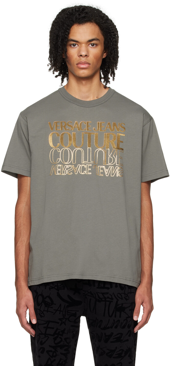 

Футболка цвета хаки Bonded Versace Jeans Couture