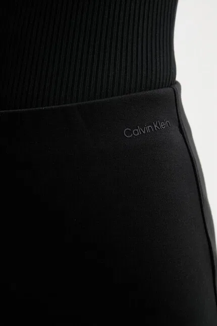 Брюки из материала Calvin Klein, черный — фото 4