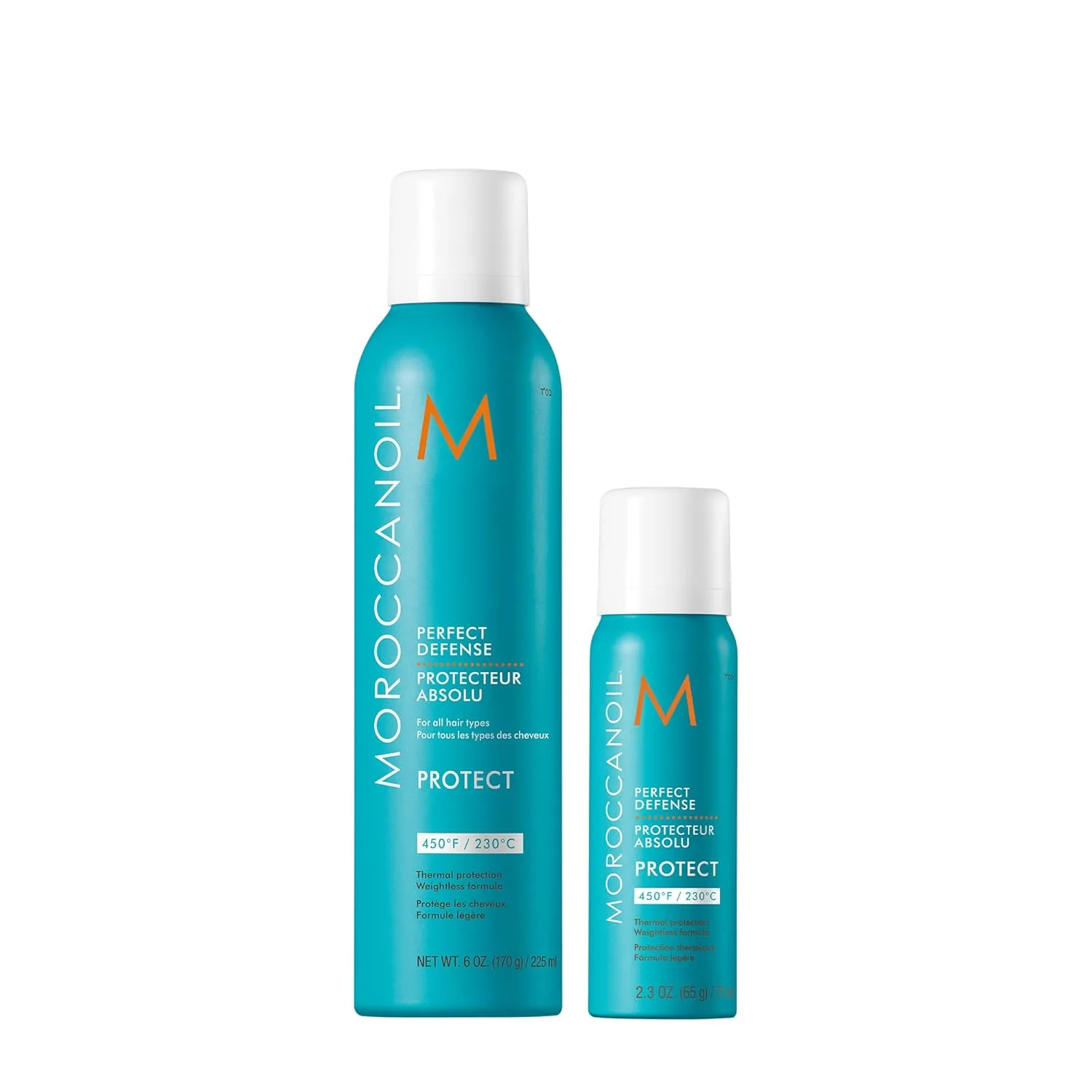 Набор термозащитного средства Moroccanoil Perfect Defense (полный и дорожный размеры)