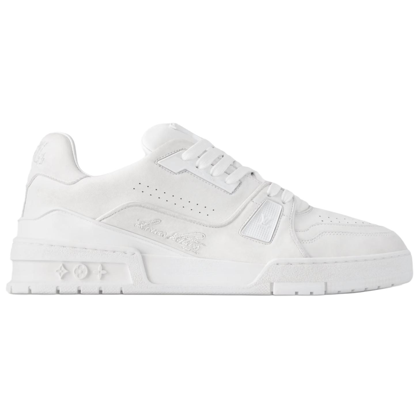 Кроссовки Louis Vuitton Unisex White Vintage Old Low-Top Skateboard — фото 2