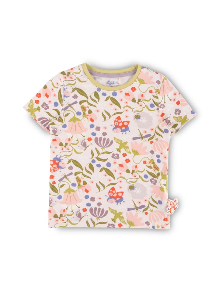 

Футболка Sigikid, цвет weiß/rosa/grün